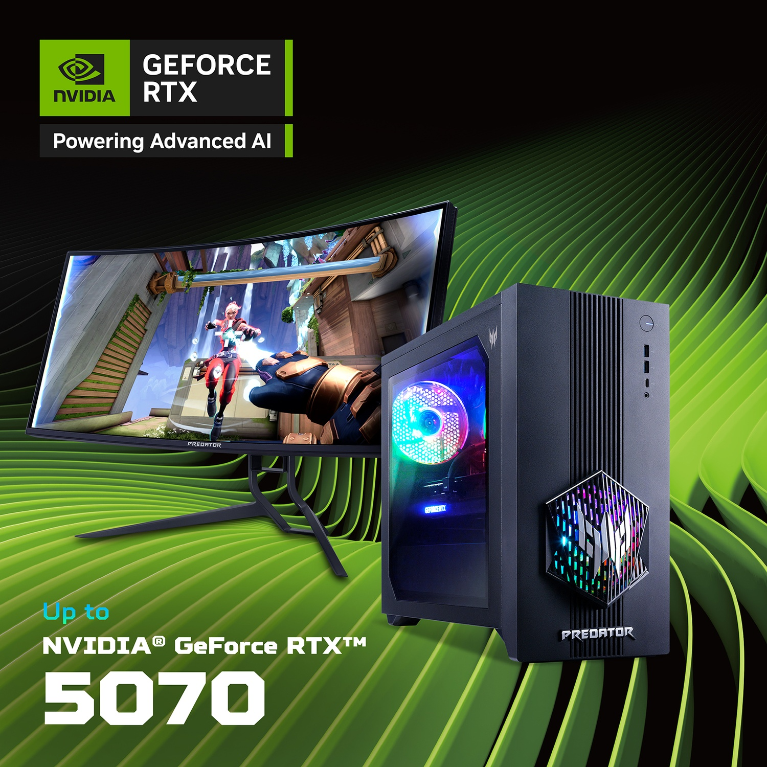 ACER DESKTOP GAMING Predator Orion 3000, Intel®, Core Ultra 7 265F