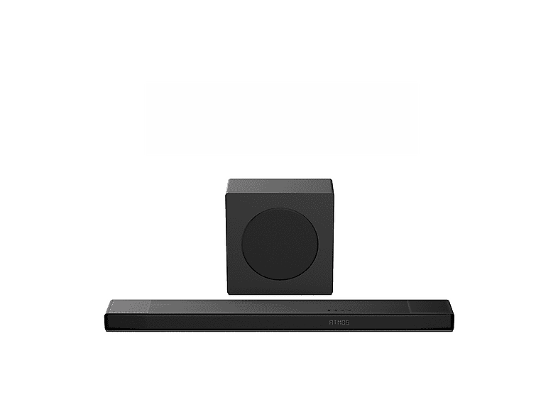 Soundbar + Subwoofer Hisense Ax3120Q 3.1.2 Canali, Potenza Max 440 W, Cassa Wireless, Nero