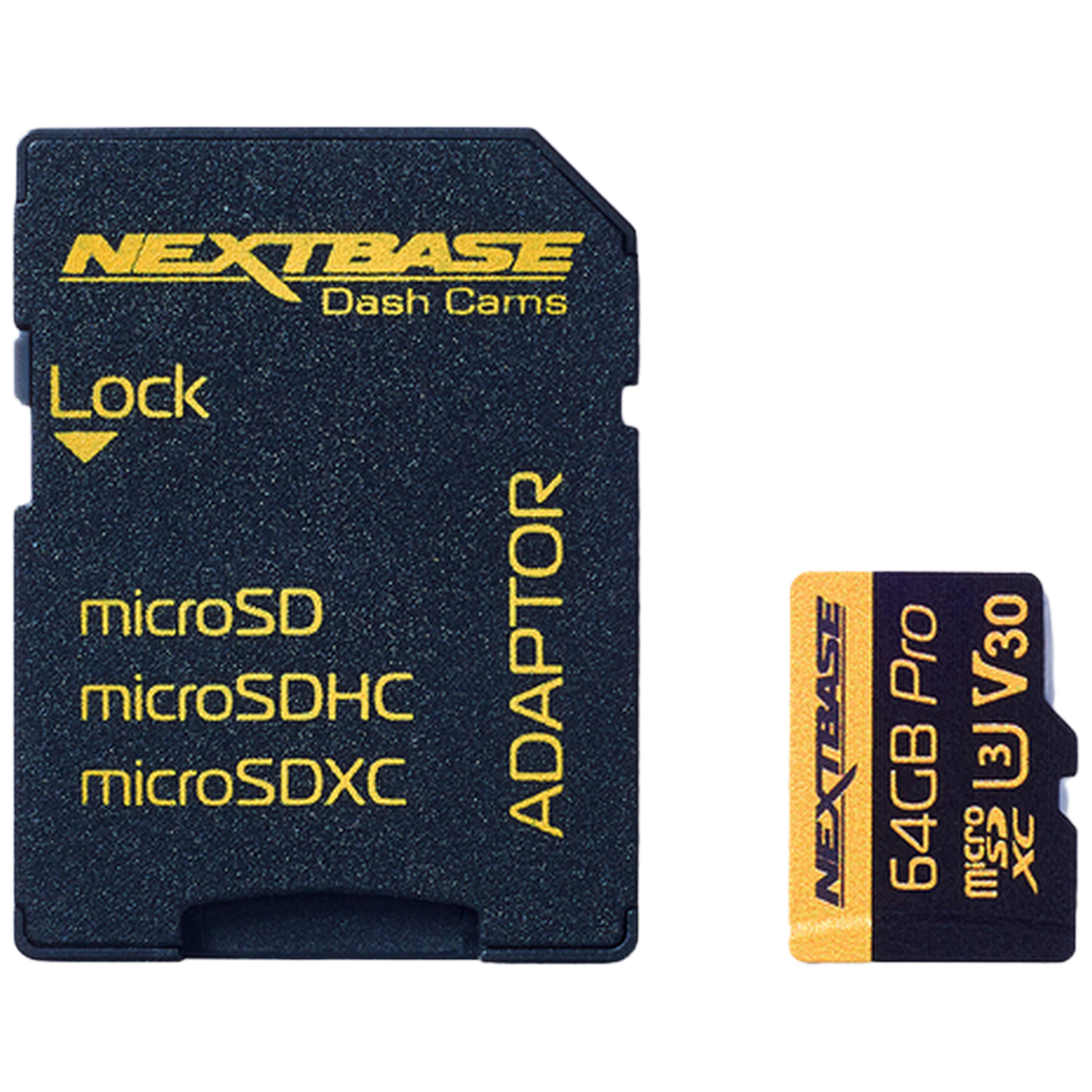 Nextbase 64gb U3 Micro Sd Card & Adapter Microsd Geheugenkaart