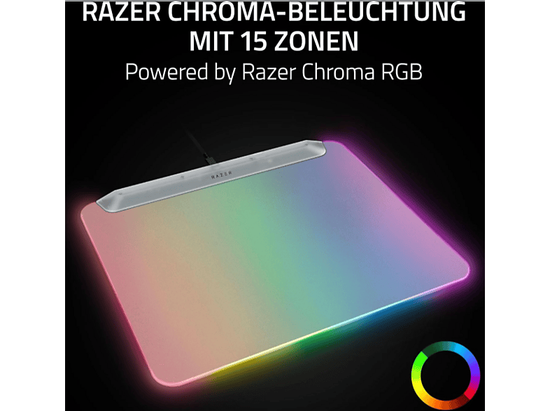 Razer Firefly V2 Pro - Fully Illuminated RGB Gaming Mousepad, Phantom White — Foto 3 von 5