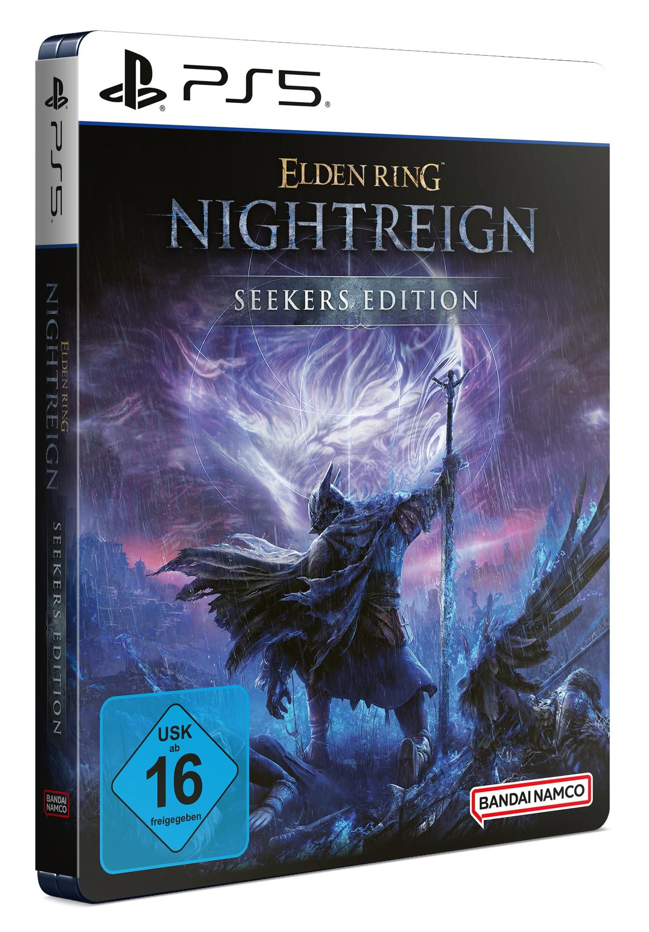 PS5 Spiel Hülle: Elden Ring Nightreign Seekers Edition mit Ritter und Schwert