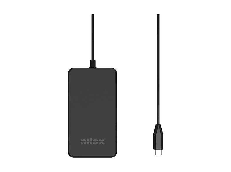 Caricabatteria Nilox Tech 65W Charger Gan Usb-C Da 15W-65W, Nero