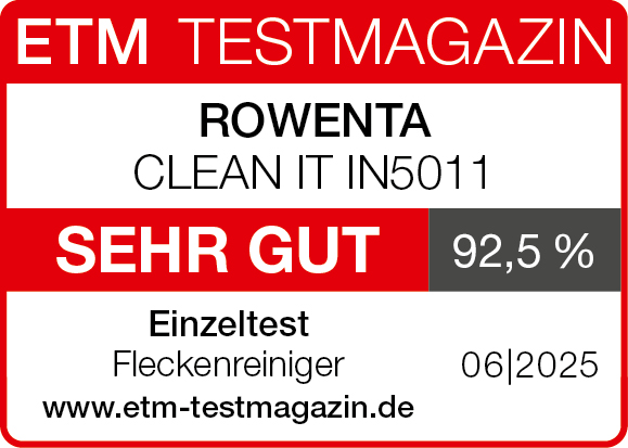 ETM TESTMAGAZIN: Rowenta CLEAN IT IN5011, TRS BIEN, 92,5%