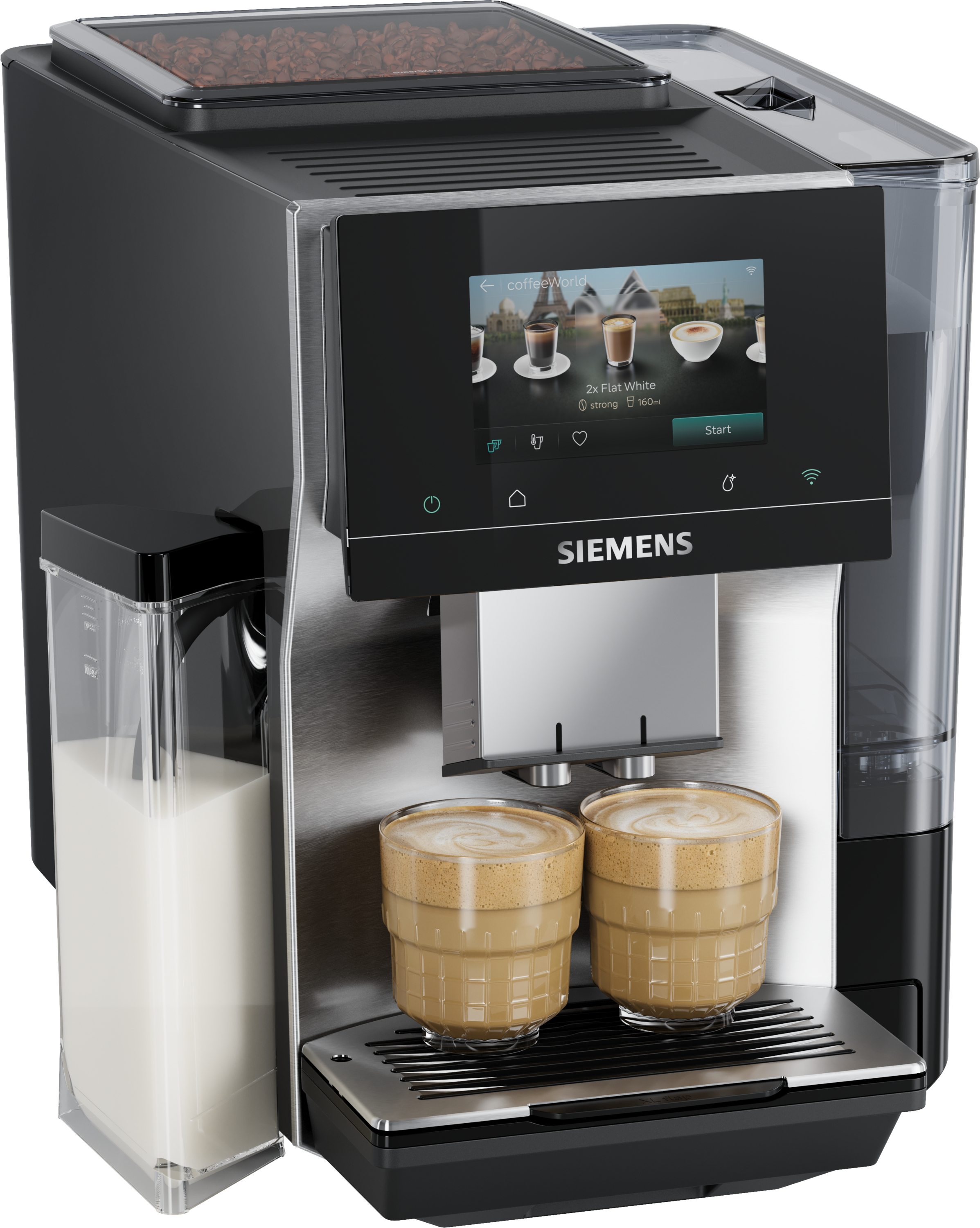 SIEMENS  EQ700 iAroma TQ723E03 - Volautomatische espressomachine - RVS afbeelding