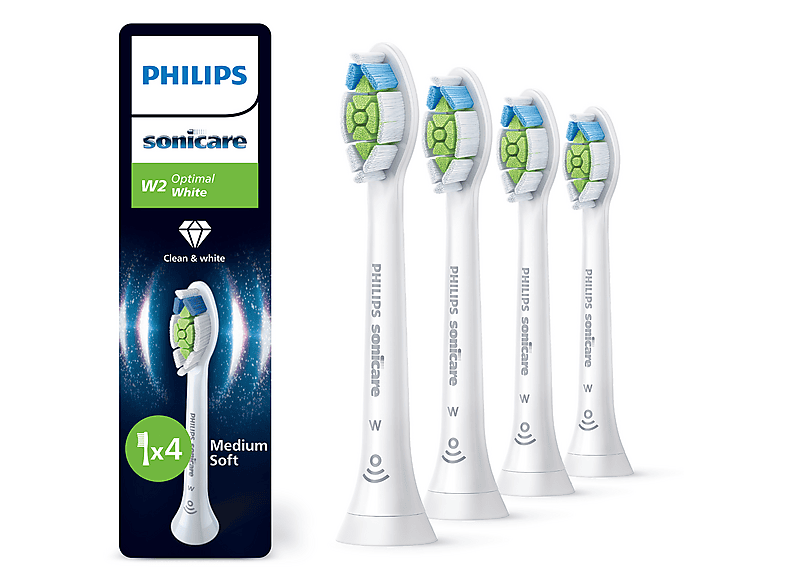 Sonicare 4 końcówki szczoteczki HX6064/87