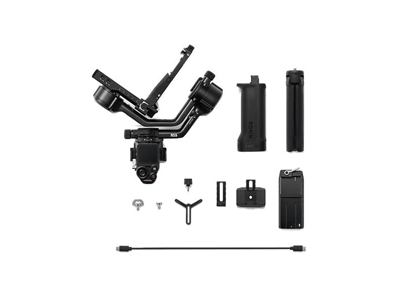 Gimbal - DJI RS 5, 14h Autonomía, Seguimiento Inteligente, Bluetooth, Pantalla táctil OLED color 1,8″, Bloqueos de Ejes Automáticos 2a gen, Negro