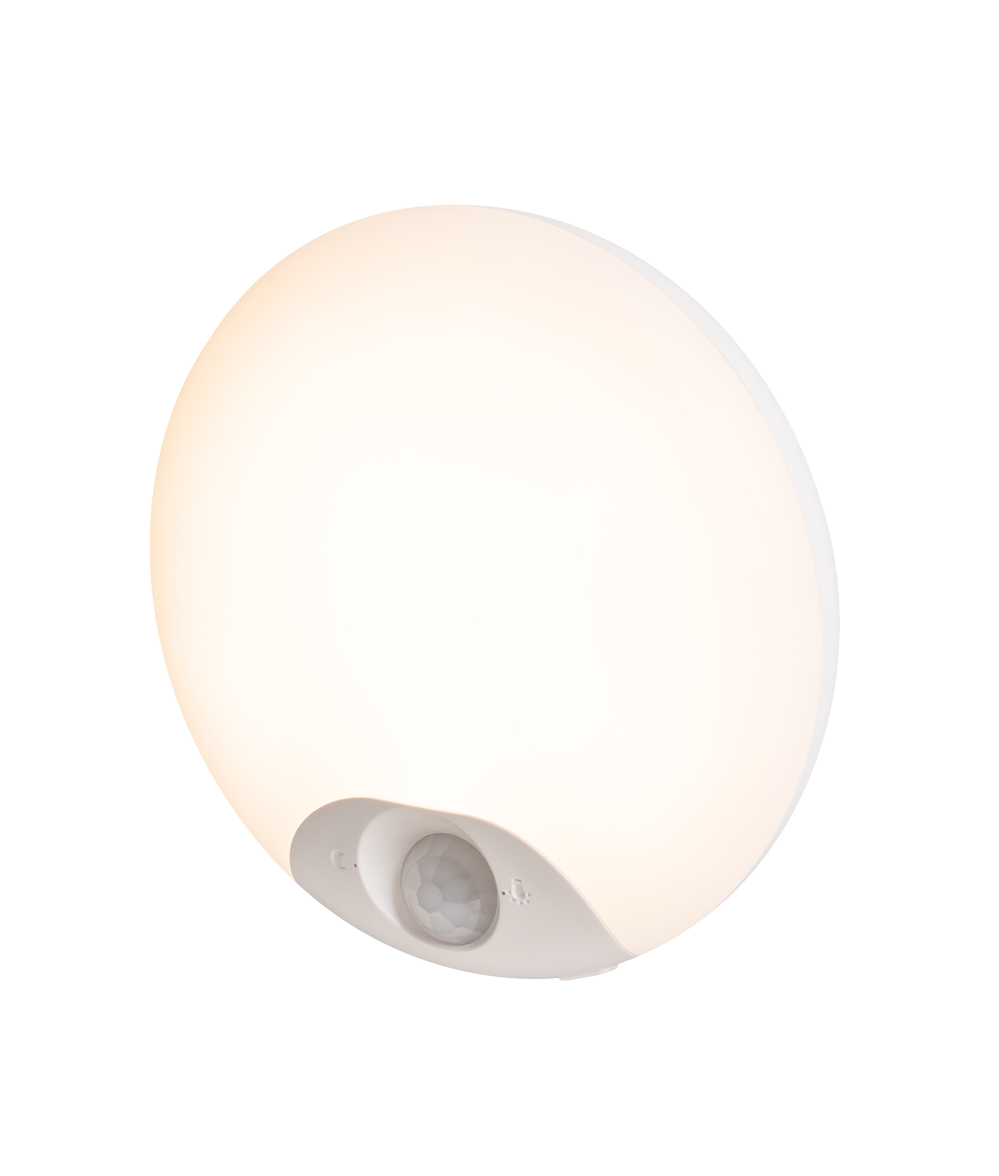 Witte plafondlamp met bewegingsmelder