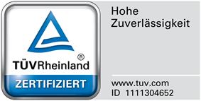 TÜV Rheinland Zertifiziert Siegel mit 