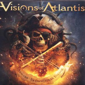 Piraten-Totenkopf mit Hut, umgeben von Tentakeln und Flammen.