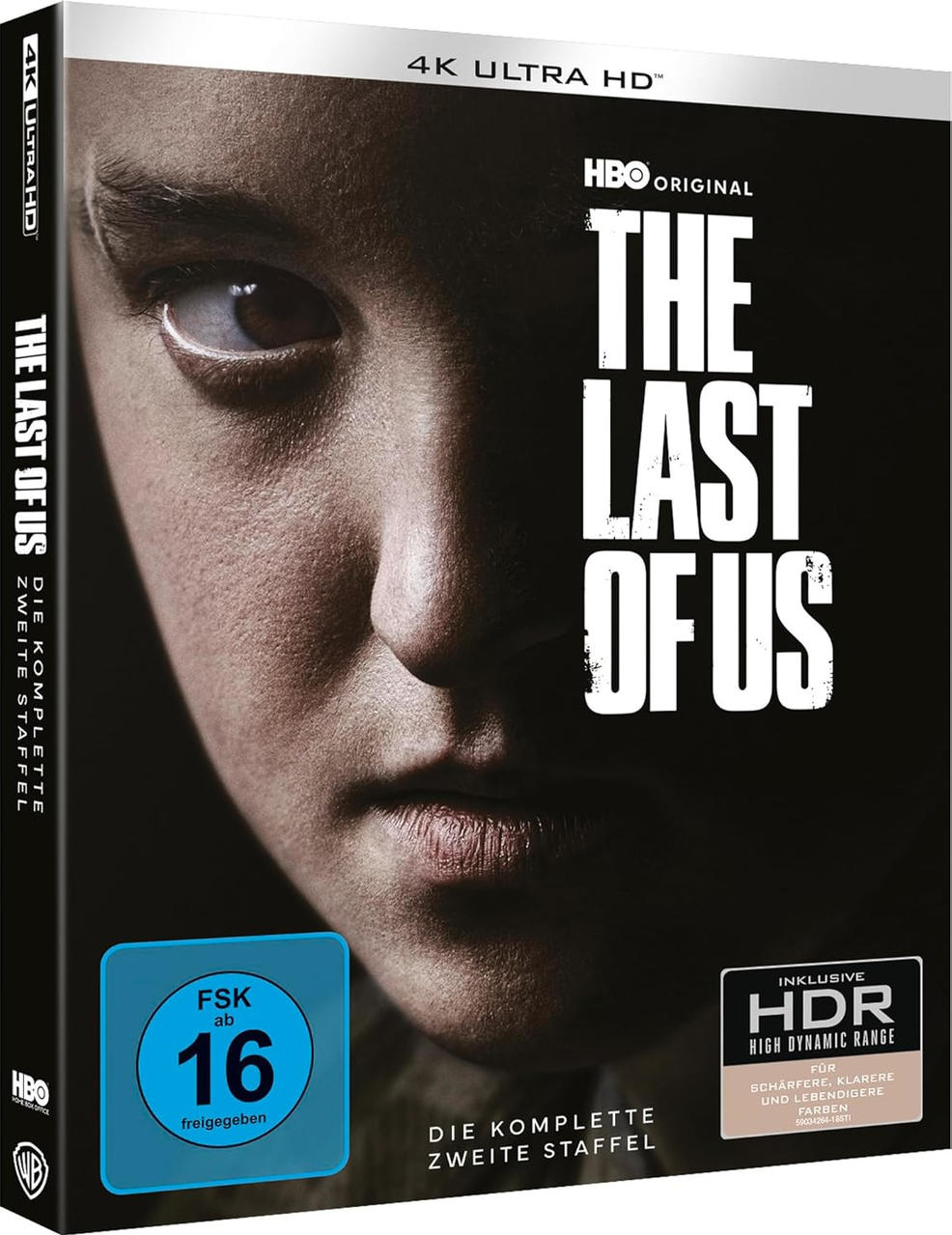 Das Cover zeigt eine Nahaufnahme des Gesichts eines jungen Mannes mit dem Titel "The Last of Us".