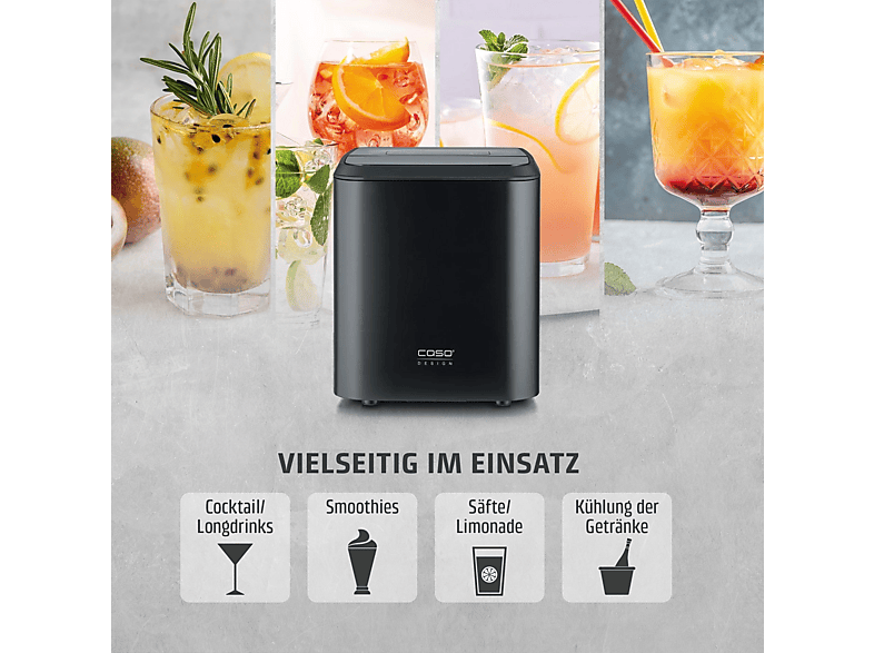 Caso 3403 Clear Ice Advanced Eiswürfelbereiter (130 Watt, 1,5 l, Schwarz) — Foto 4 von 5