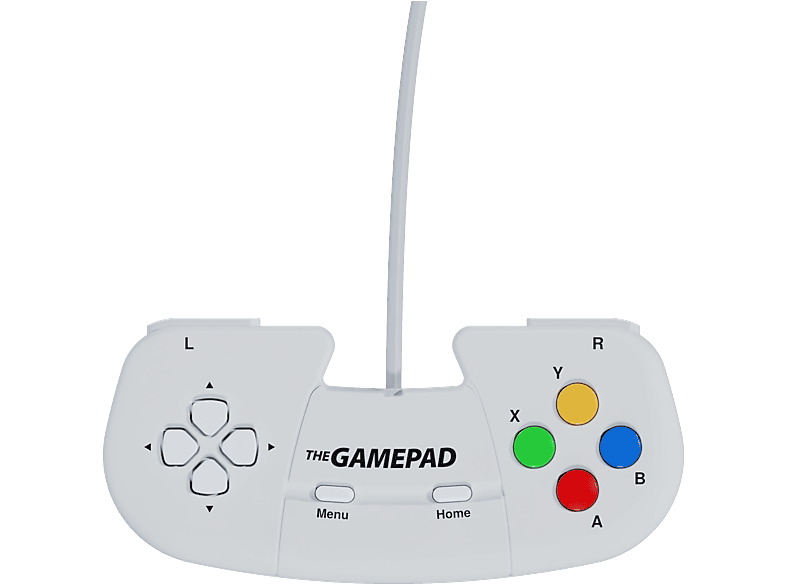 retro GAMES The Gamepad White für theC64 Mini, theA500 Mini, PC, Mac and Linux; Controller