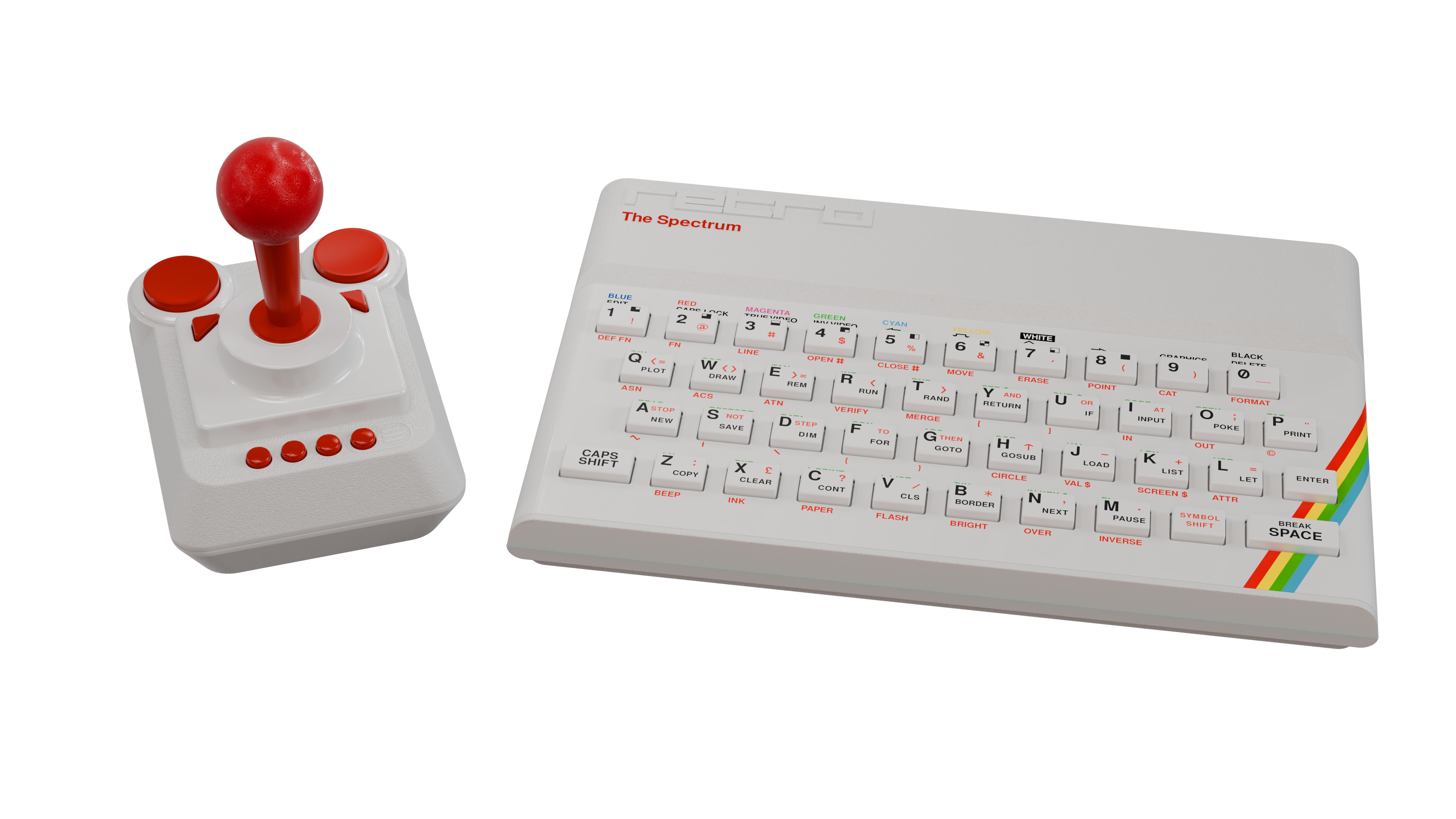 RETRO GAMES The Spectrum White Edition inkl 40 vorinstallierte ZX