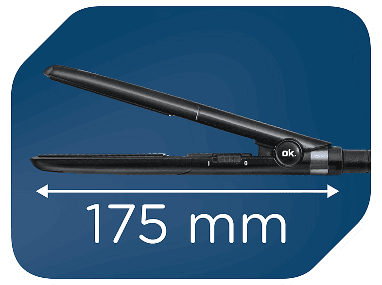 Prostownica OK. OTS 1822 B Czarny – zdjęcie 3