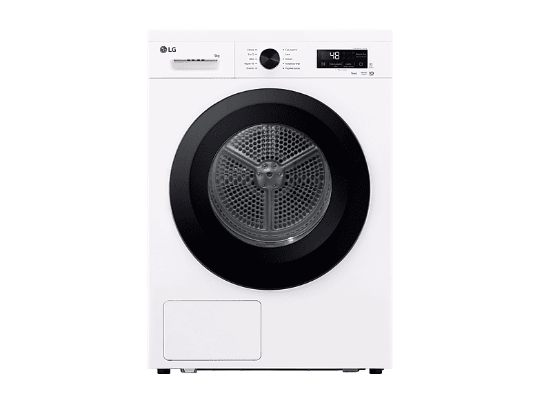ASCIUGATRICE LG RNX1009NWK Condensazione, 9 kg, profondità 66 cm, 64 dB(A), Bianco, Classe C