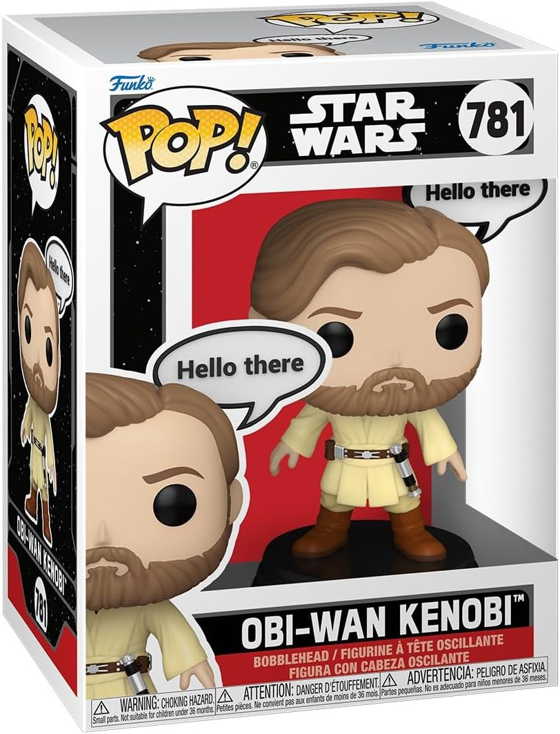 Figura Funko Pop! Obi-Wan Kenobi en empaque de Star Wars.