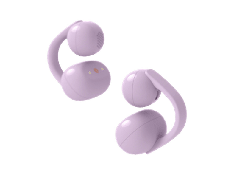 Auriculares True Wireless – Sony LinkBuds Clip, Estilo abierto, 3 modos de escucha, IPX4, Llamadas nítidas, 37 horas, IA, Táctil, iOS/Android, Lavanda