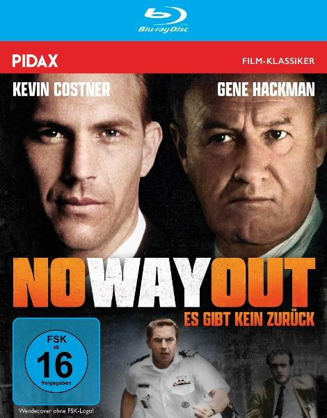 Kinoplakat: Kevin Costner und Gene Hackman im Film "No Way Out".