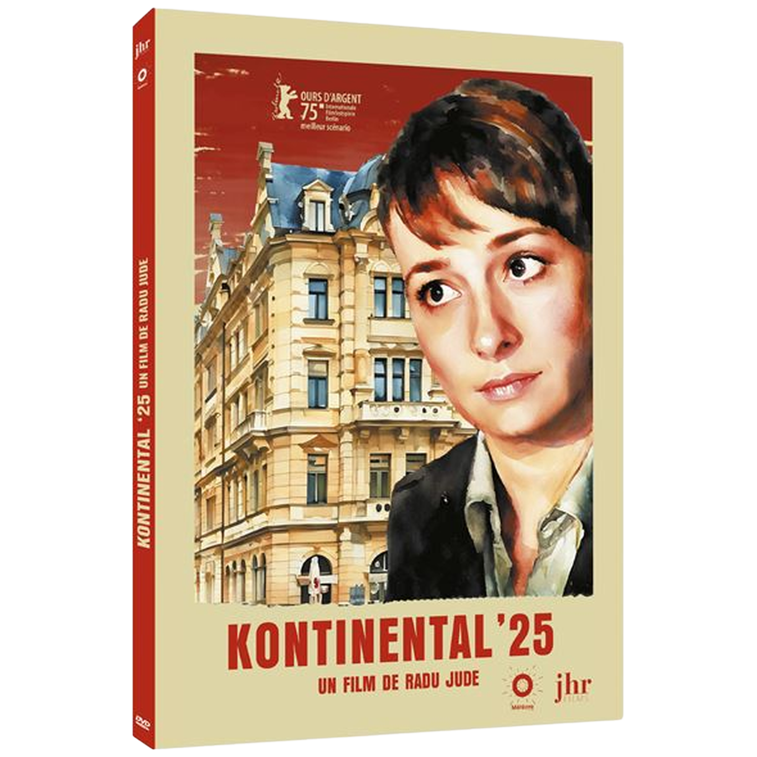 Couverture DVD avec portrait de femme devant un bâtiment. Titre : KONTINENTAL '25