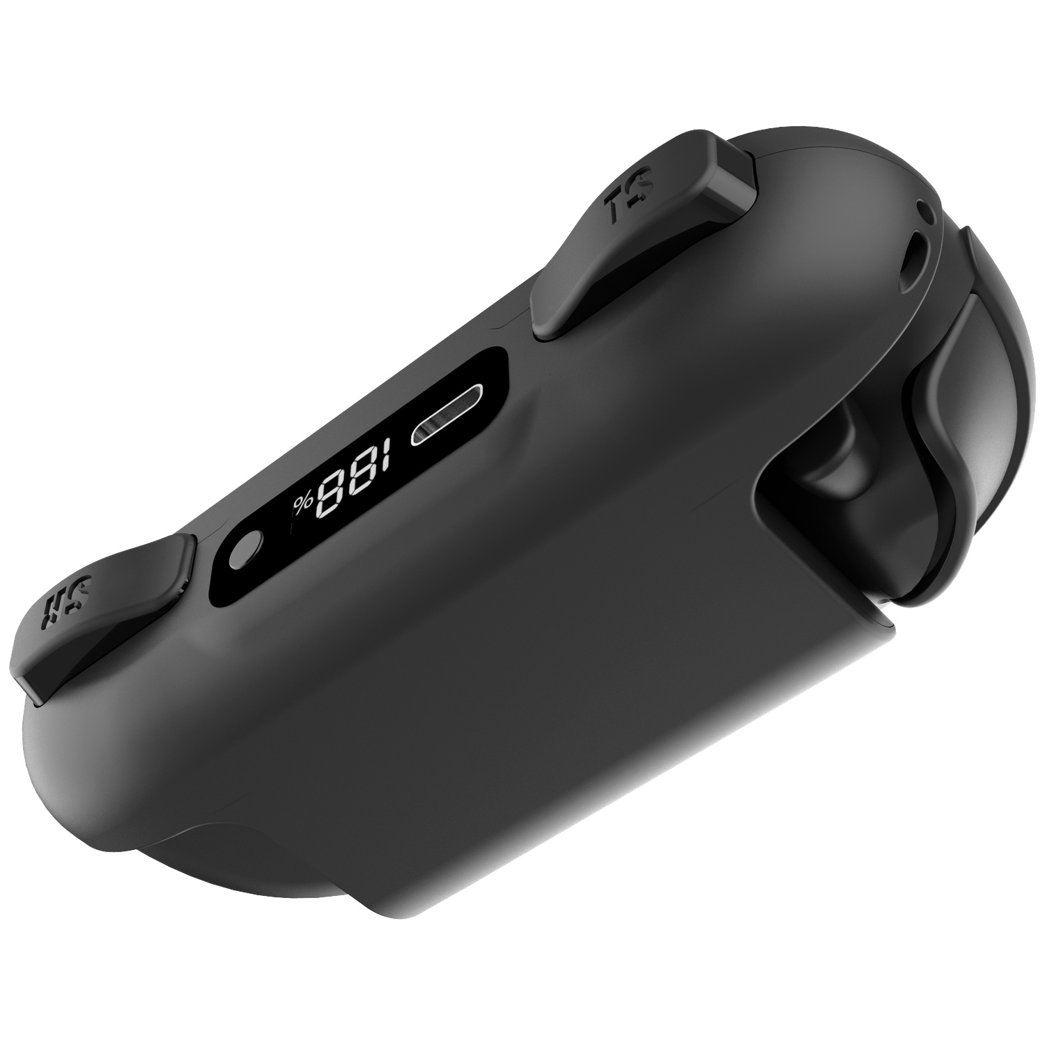 Black game controller with a digital display showing 88%.