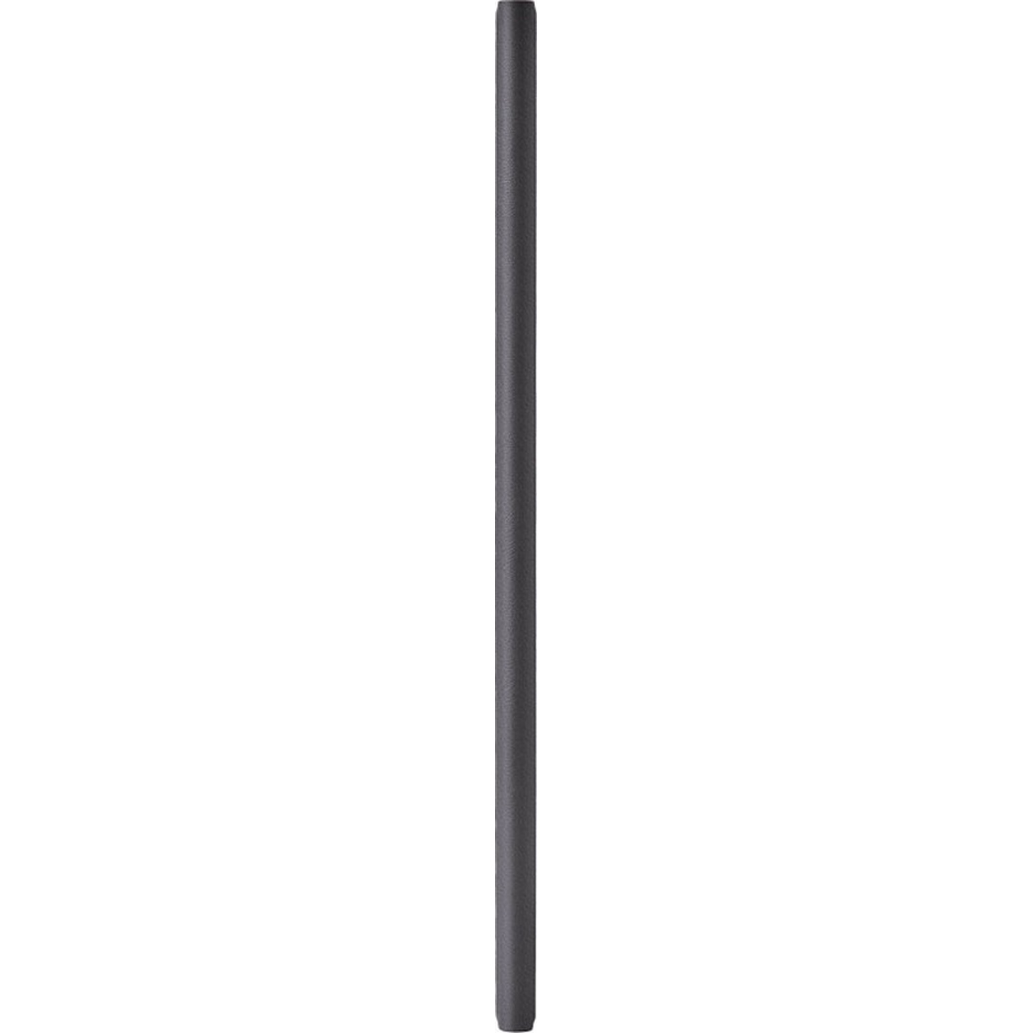 Un rectangle étroit et sombre sur fond blanc.