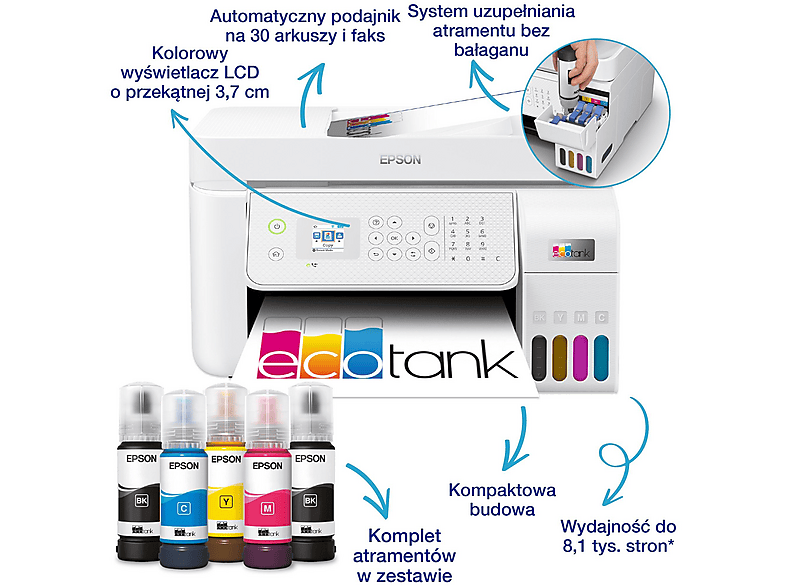 Urządzenie wielofunkcyjne Epson L5316 Wi-Fi – zdjęcie 3