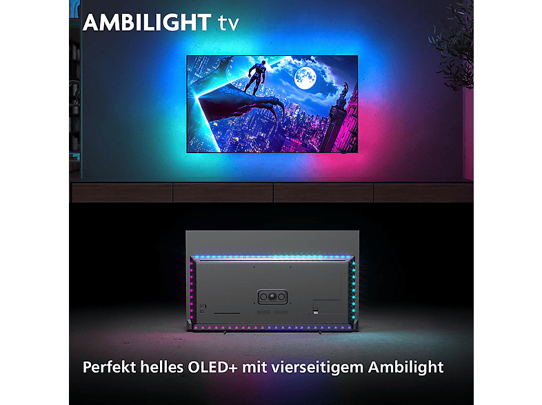 PHILIPS 65OLED950/12 OLED+ Ambilight TV (Flat, 65 Zoll / 164 cm, UHD 4K, SMART TV, Ambilight)
