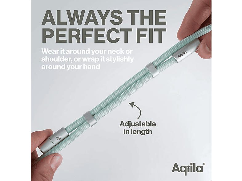 Aqilla 2in1 Lanyard-Kabel, USB-C, 60W PD, Green — Foto 2 von 5