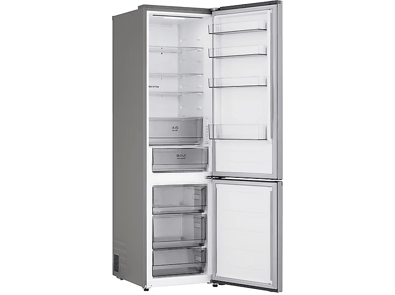 LG Electronics GBBSJ2CCPY Kühl- und Gefrierkombination (C, 375 l, 2030 mm hoch, vollintegrierbar, Prime Silver) — Foto 2 von 3