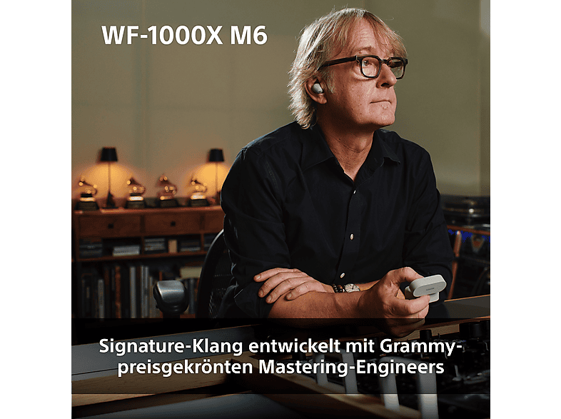 SONY WF-1000XM6 mit Noisecanceling, kabellos, In-ear Kopfhörer Bluetooth Schwarz