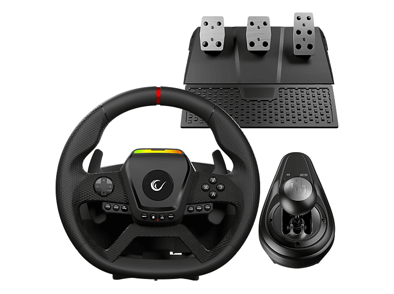 RAMPAGE Pace V987 Force Feedback 3 Pedallı - El Vitesli Pc Uyumlu Gaming Oyuncu Direksiyonu