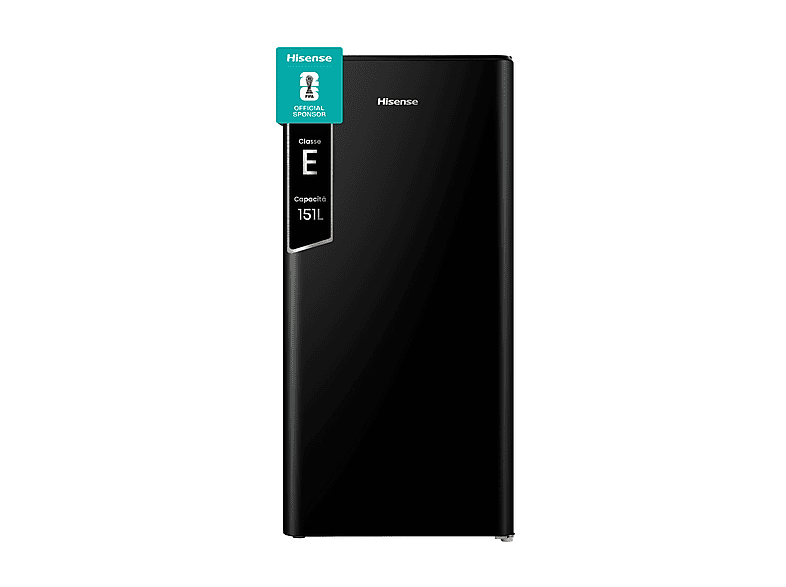 FRIGORIFERO DA TAVOLO HISENSE RR198D4ABE, Capacità netta totale 151 l, Rumorosità: 36 dB(A), Dimensioni: L 51,5 cm A 107,9 P 51,4 cm, Nero, Classe E
