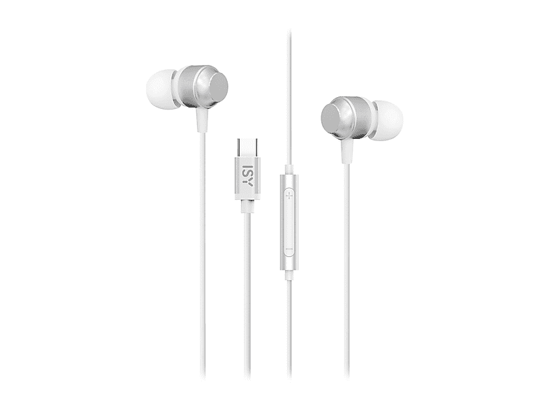 ISY In-ear USB-C CUFFIE, Bianco