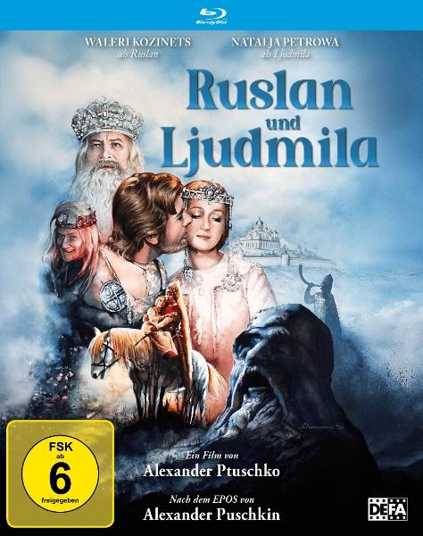 Filmplakat mit Figuren, einem Pferd und einer Burg im Hintergrund. FSK 6.