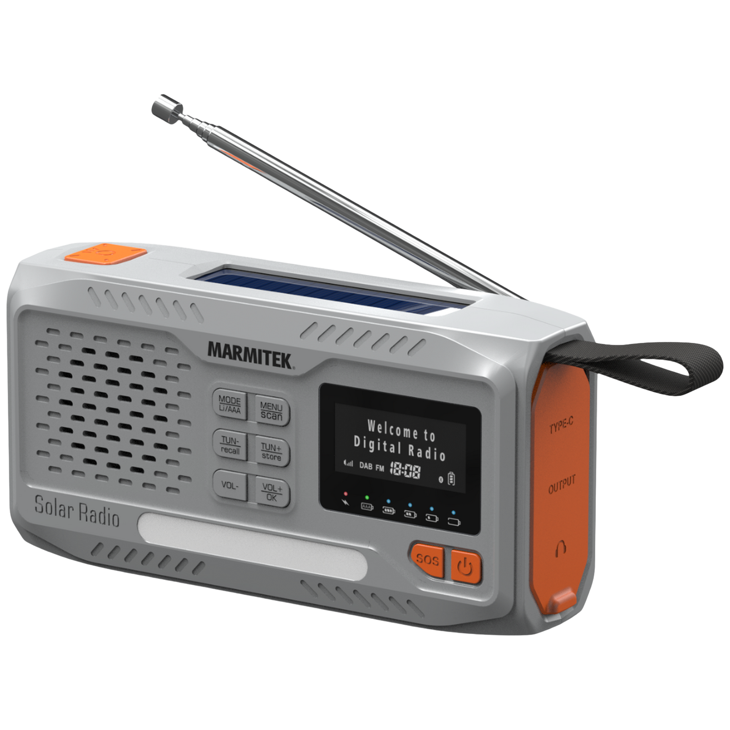 Marmitek Resq 100 Outdoor & Nood Radio Grijs afbeelding