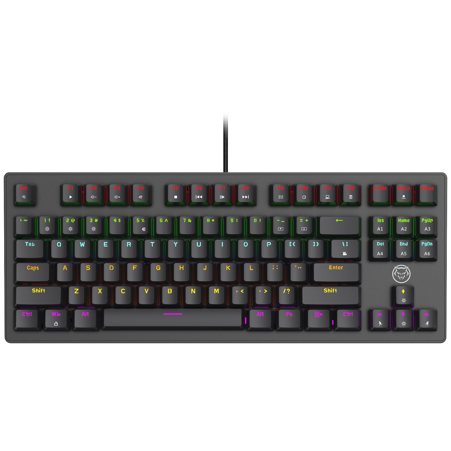 Qware Tucson Bedraad Mechanisch Gamingtoetsenbord Qwerty Zwart