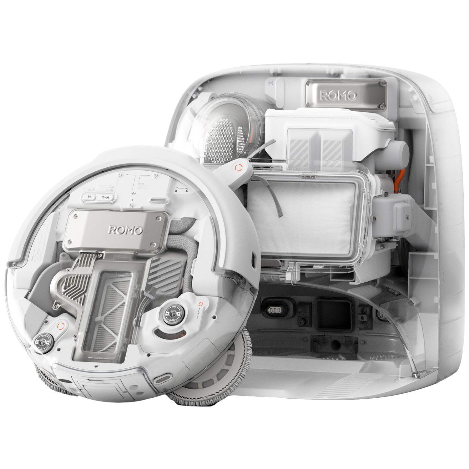 Dji Romo P (water Tank Version)(eu) Robotstofzuiger Met Dweilfunctie Transparant