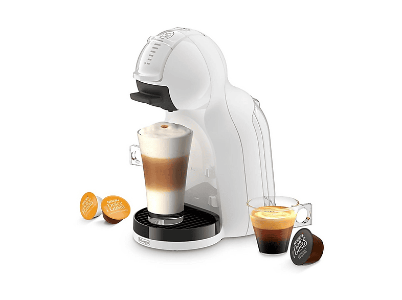 MACCHINA CAFFÈ CAPSULE DE'LONGHI Mini Me EDG335.W, Compatibile con Capsule Nescafè Dolce Gusto, Pressione pompa 15 bar, Potenza 1340 W, Serbatoio acqua 0,8 l, Disattivazione automatica, Bianco