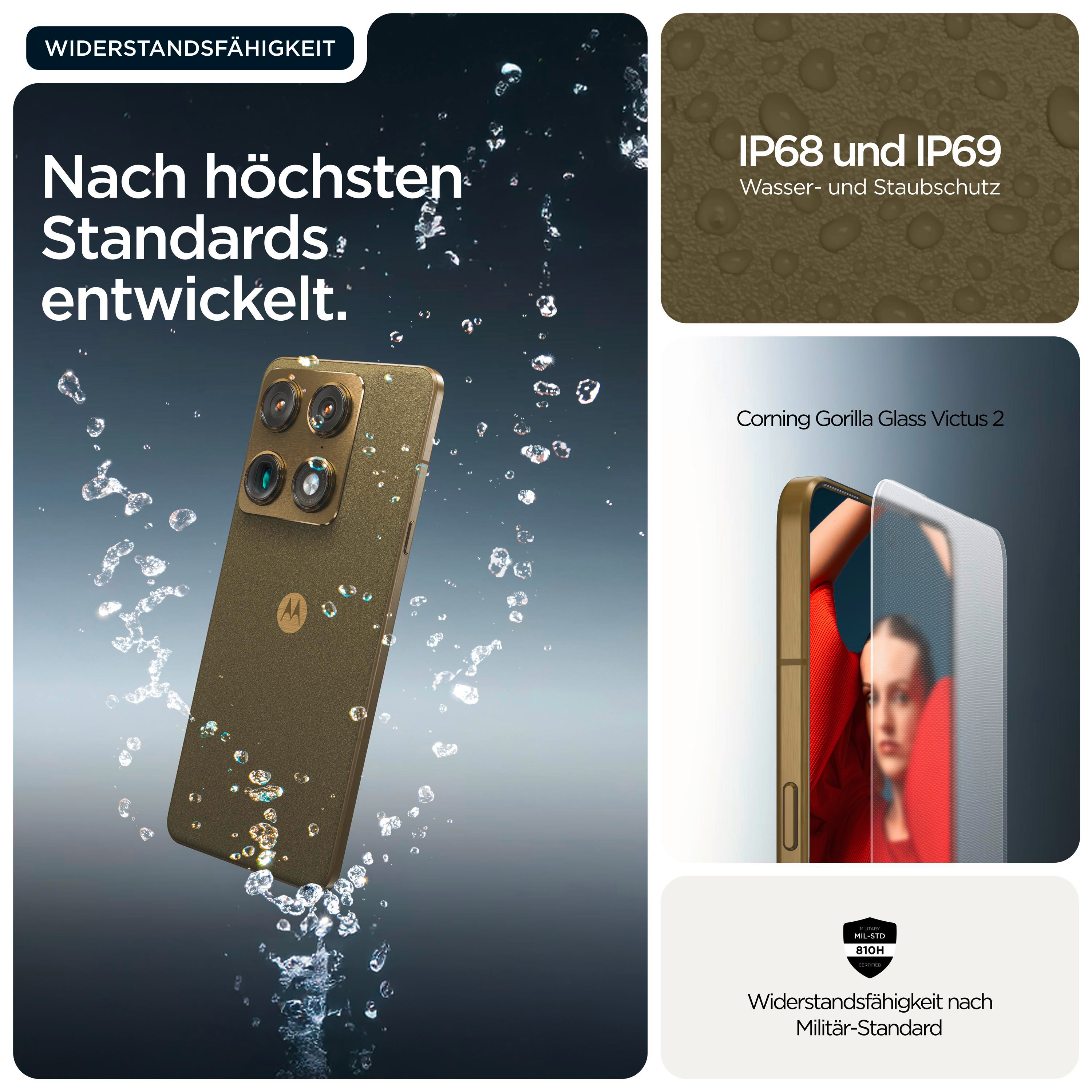 Robustes Smartphone mit Wasserschutz, IP68/IP69, Gorilla Glass Victus 2.