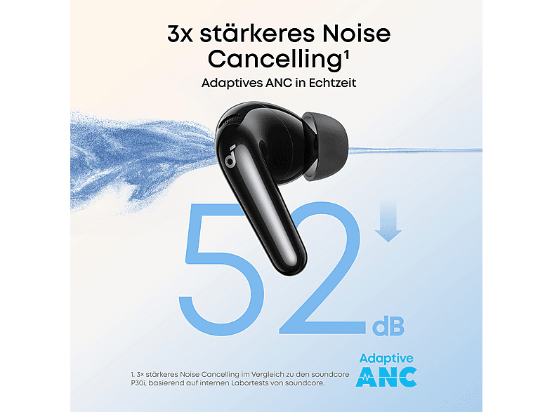 Thumbnail - SOUNDCORE BY ANKER R60I, In-ear True Wireless Kopfhörer Bluetooth Schwarz
