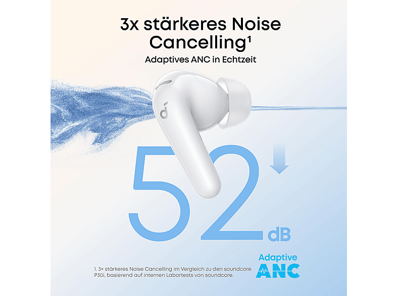 Thumbnail - SOUNDCORE BY ANKER R60I, In-ear True Wireless Kopfhörer Bluetooth Weiß