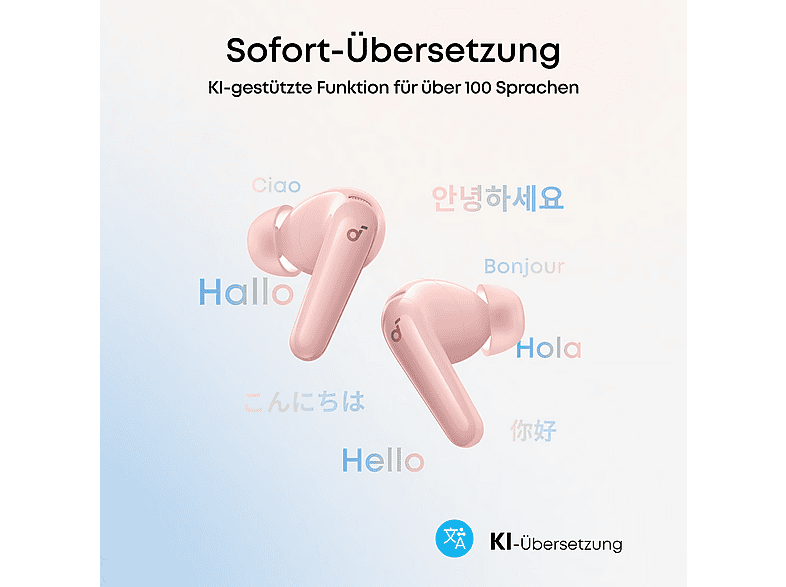 Thumbnail - SOUNDCORE BY ANKER R60I, In-ear True Wireless Kopfhörer Bluetooth Rosa