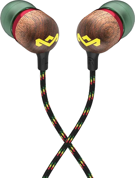 MARLEY Smile Jamaica vezetékes fülhallgató, USB-C, rasta (EM-JE042-RA)