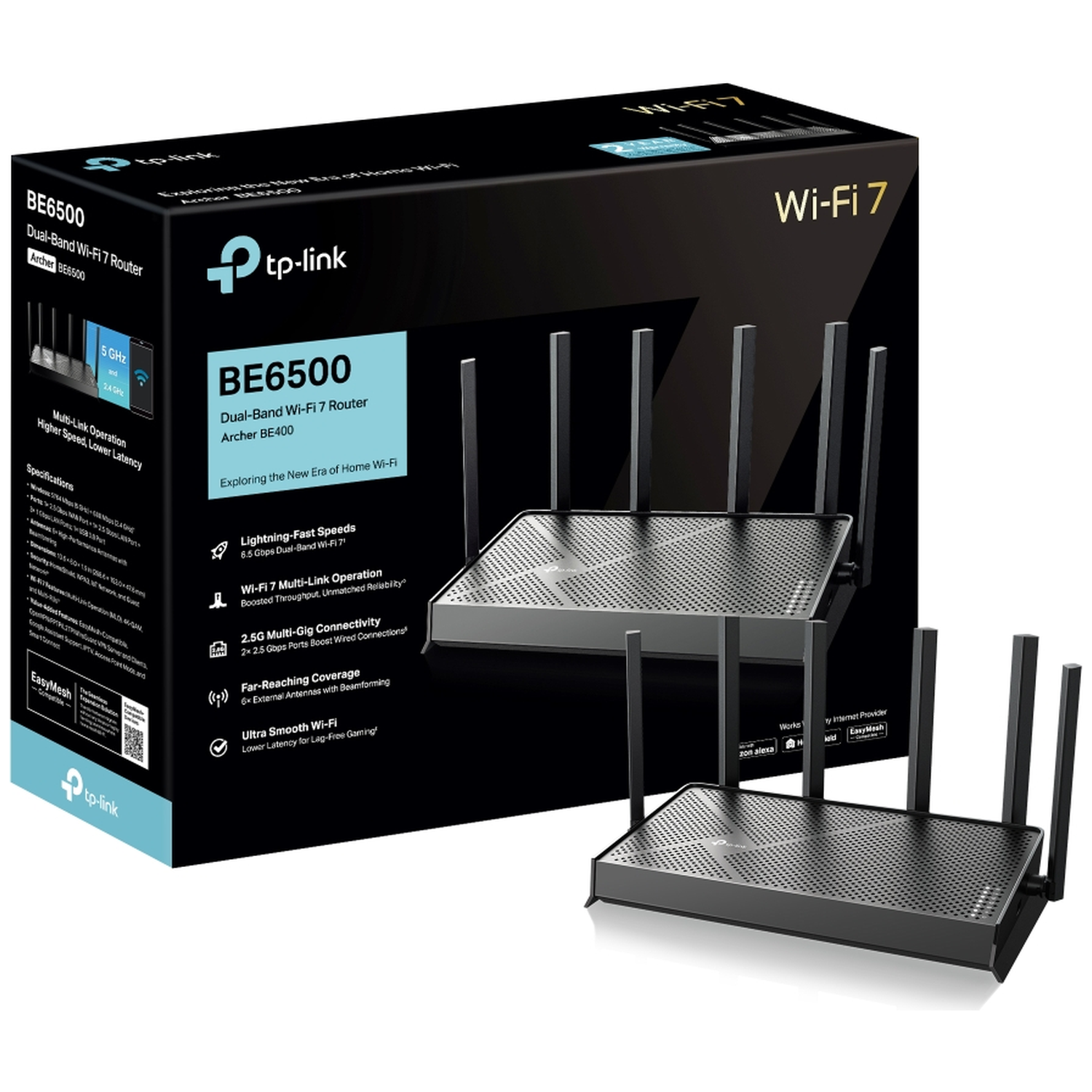 TP-LINK Archer BE400 | Wifi 7 - 6500Mbps - Dual-Band Router