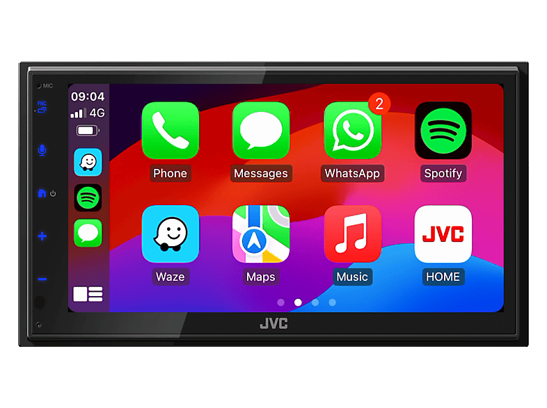 JVC KW-M695DBW Doppel-DIN Moniceiver Android Auto™, Apple CarPlay, Anschluss für Rückfahrkamera