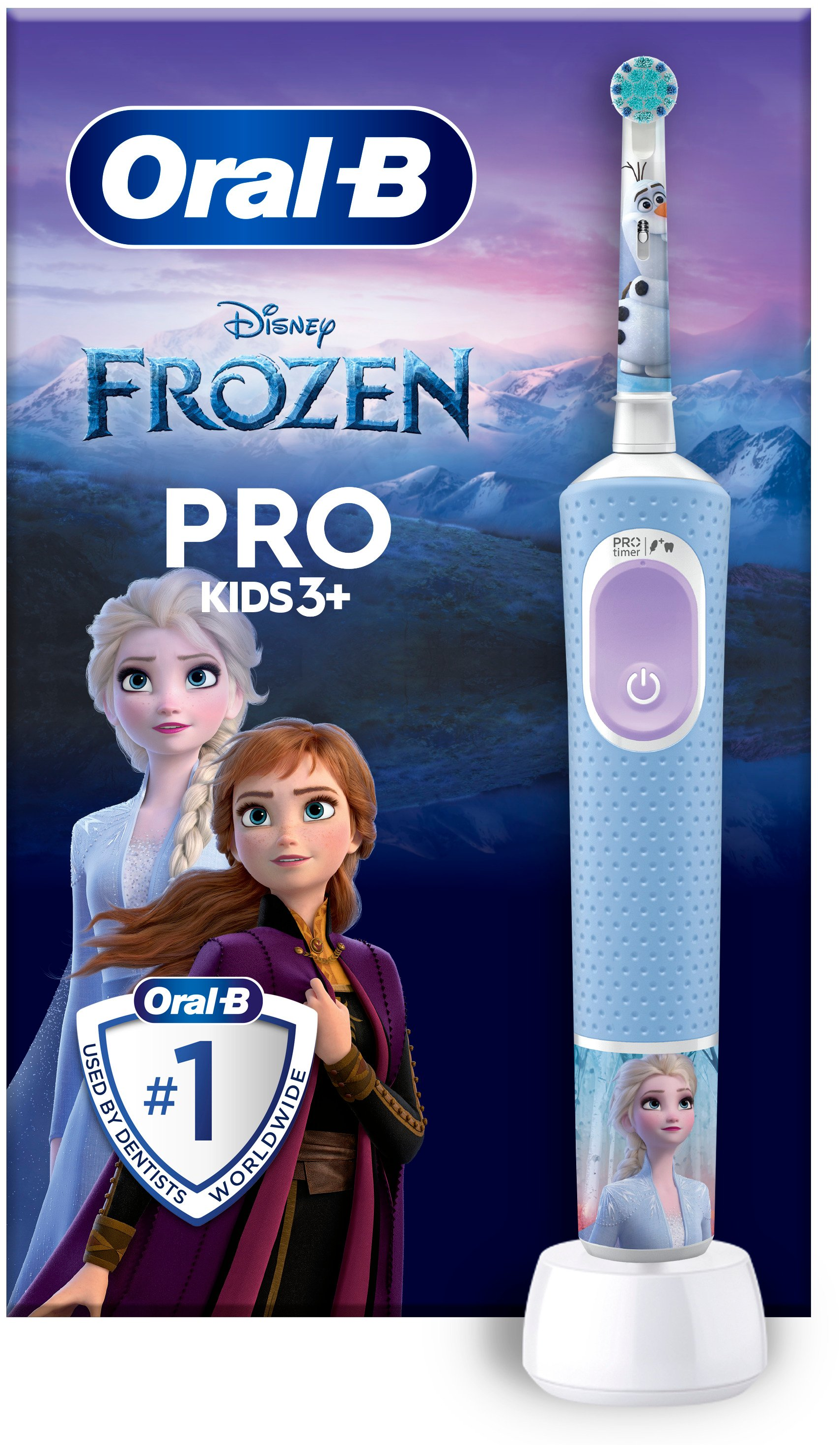 Spazzolino elettrico Oral-B design Frozen, per bambini 3+.