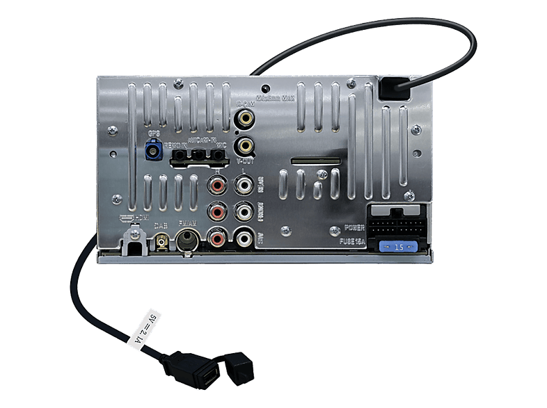 Kenwood DMX7525DABS 6,92-Zoll Digital Media Receiver mit HD-Display, kabelloser Smartphone Konnektivität (CarPlay, Android Auto) und Digitalradio DAB+; Moniceiver — Foto 3 von 3