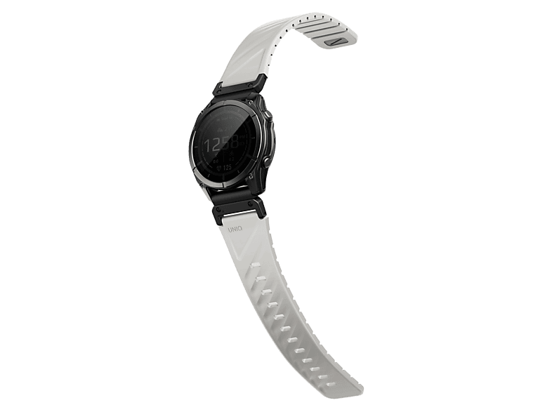 Pasek magnetyczny UNIQ Fluo do Garmin Quick Release 22mm i QuickFit Szary