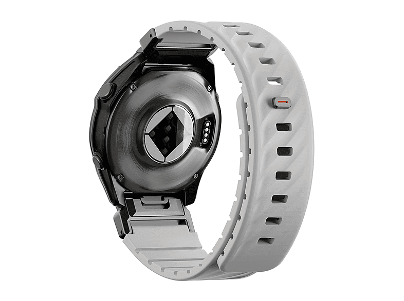 Pasek magnetyczny UNIQ Fluo do Garmin Quick Release 22mm i QuickFit Szary – zdjęcie 2