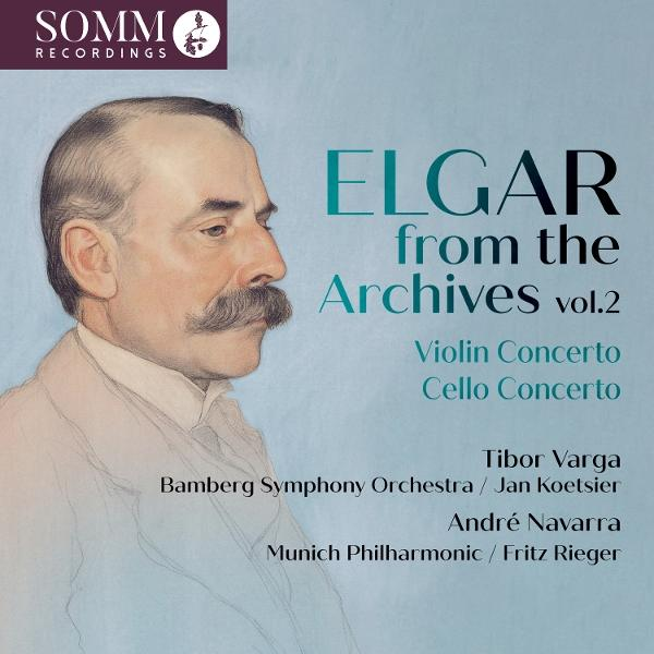 Porträt eines Mannes mit Schnurrbart, Albumcover mit "ELGAR from the Archives vol.2".
